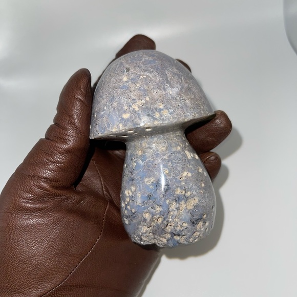 ❤️‍🔥HP❤️‍🔥 Ocean Jasper carved Mushroom B. - Picture 3 of 12